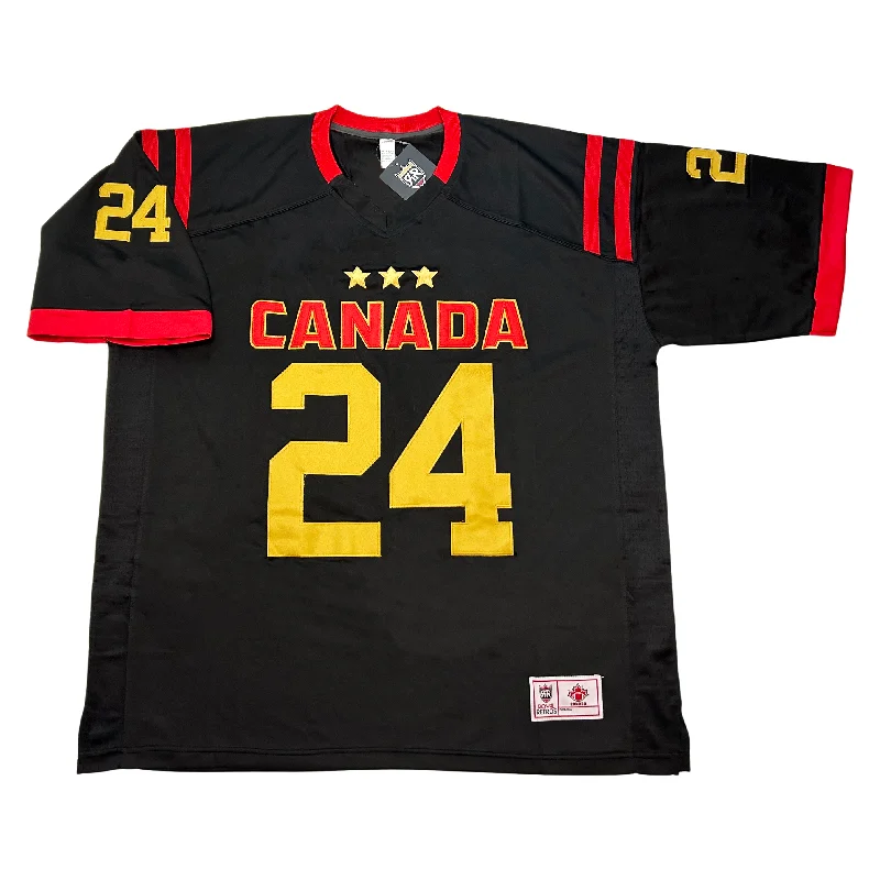 Soccer jersey with long sleeves for extra warmth-2024 Team Canada Football Jersey