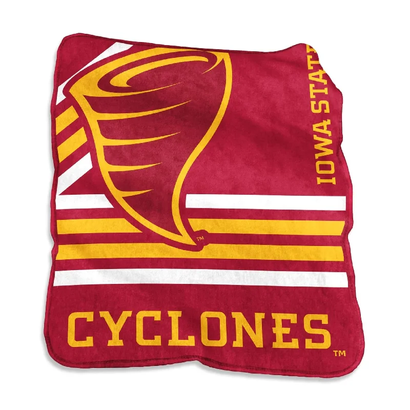 Custom team tablecloths for celebrations-Iowa State Raschel Throw