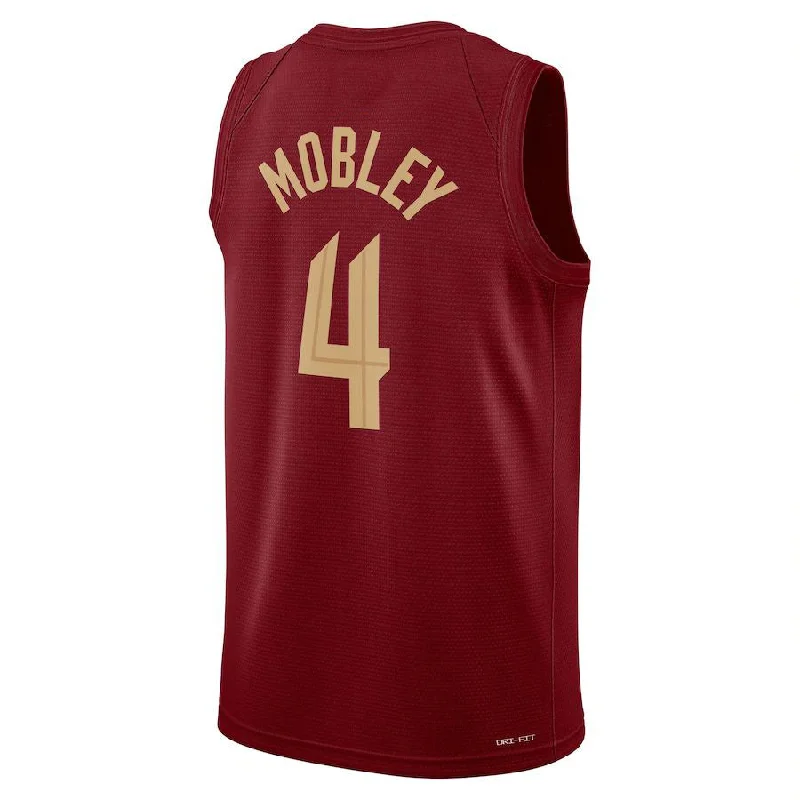 Custom basketball jersey for travel teams-C.Cavaliers #4 Evan Mobley 2022-23 Swingman Jersey Wine Icon Edition Stitched American Basketball Jersey