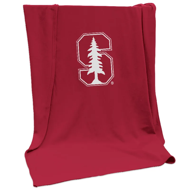 Team-themed curtains for fan lounges-Stanford S Tree Screened Sweatshirt Blanket