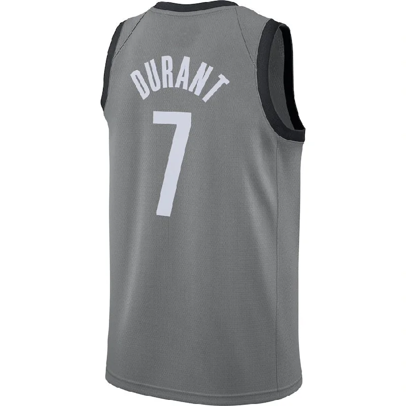 Basketball jersey for professional teams-B.Nets #7 Kevin Durant Jordan Brand 2020-21 Swingman Jersey Statement Edition Gray Stitched American Basketball Jersey