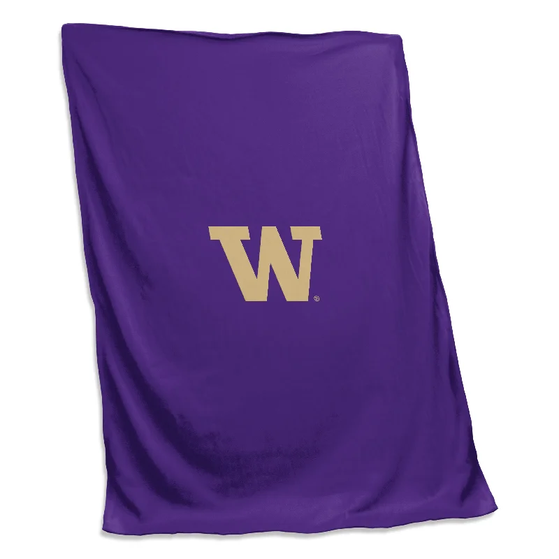 Custom team pillows for guest rooms-Washington Screened Sweatshirt Blanket