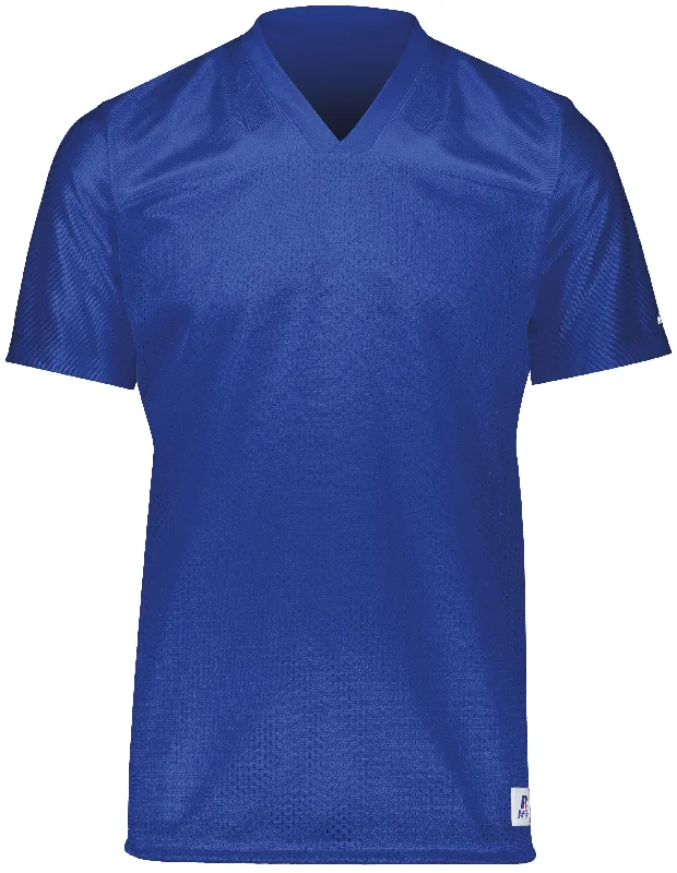 Soccer jersey for practice sessions with flexible material-Solid Royal Flag Football Jersey