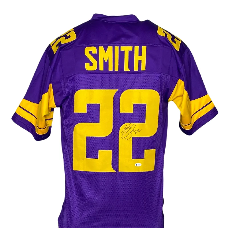 Soccer jersey with durable fabric for long-lasting wear-Harrison Smith Signed Custom Holiday Football Jersey