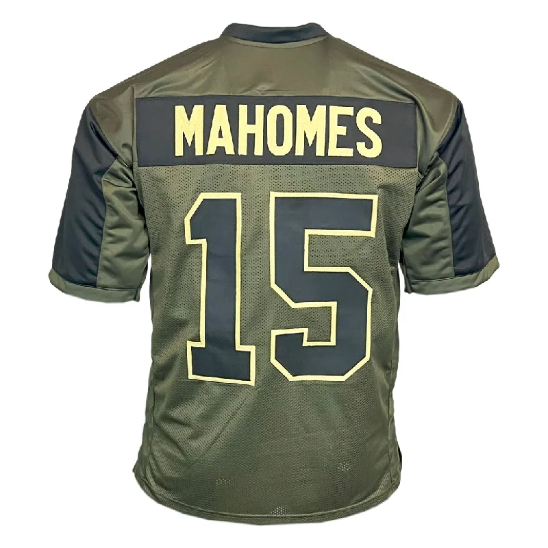 Soccer jersey with moisture-wicking lining for comfort-Patrick Mahomes Unsigned Salute to Service Football Jersey