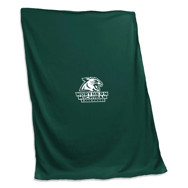 Custom team towels for home use-Northern Michigan Screened Sweatshirt Blanket