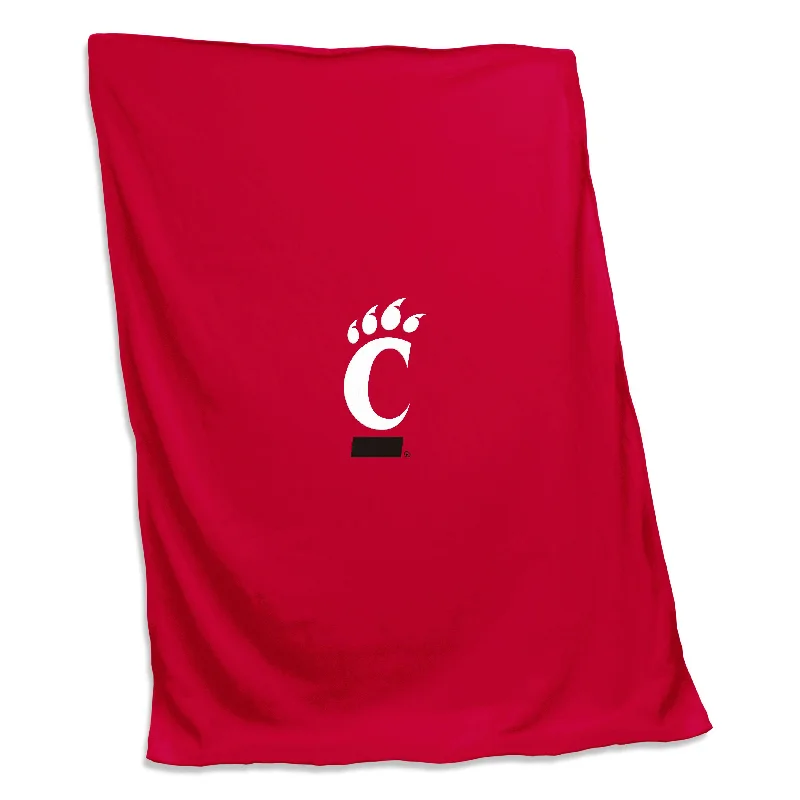 Team home textiles for sports fanatics-Cincinnati Screened Sweatshirt Blanket