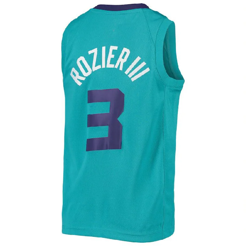 Custom basketball jersey with player name and number-C.Hornets #3 Terry Rozier III Jordan Brand Team Swingman Jersey Teal Stitched American Basketball Jersey