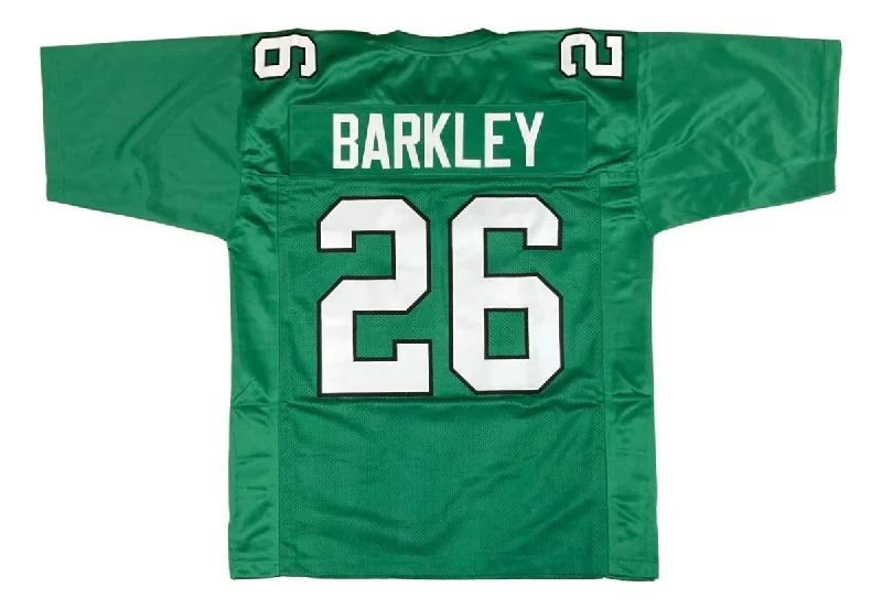 Soccer jersey with quick-dry material for comfort-Saquon Barkley Philadelphia Kelly Green Football Jersey