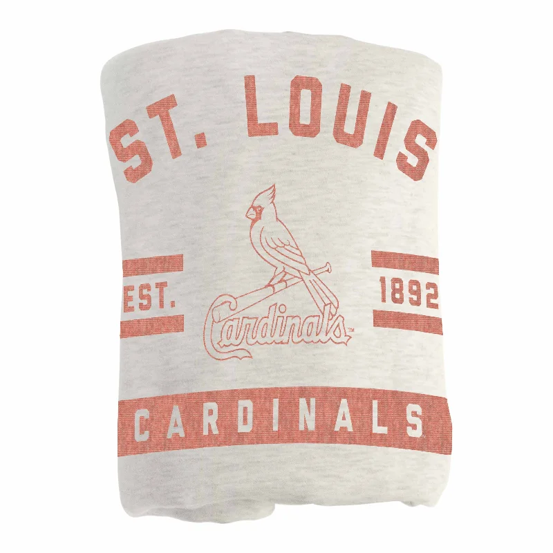 Team flag-inspired home textiles for fans-St Louis Cardinals Oatmeal Sweatshirt Blanket