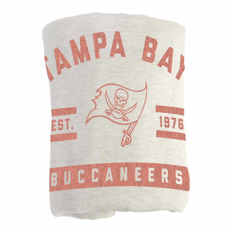 Custom team towels for home use-Tampa Bay Buccaneers Oatmeal Sweatshirt Blanket