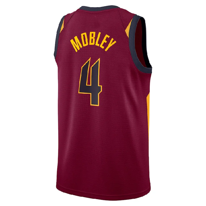 Personalized basketball jersey for special events-C.Cavaliers #4 Evan Mobley 2021 Draft First Round Pick Swingman Jersey Wine Icon Edition Stitched American Basketball Jersey