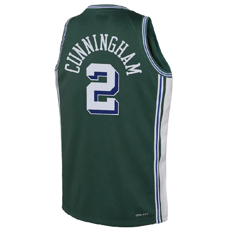 Custom basketball jersey for charity auctions-D.Pistons #2 Cade Cunningham 2022-23 Swingman Jersey City Edition Green Stitched American Basketball Jersey