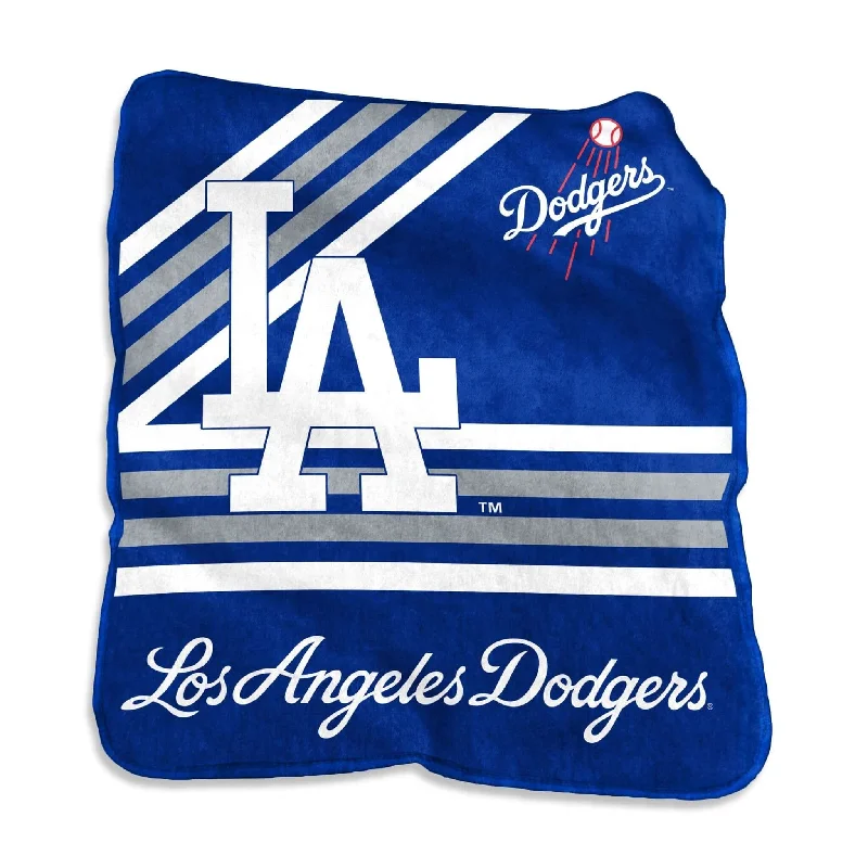 Sports team-themed wall decor for bedrooms-Los Angeles Dodgers Raschel Throw