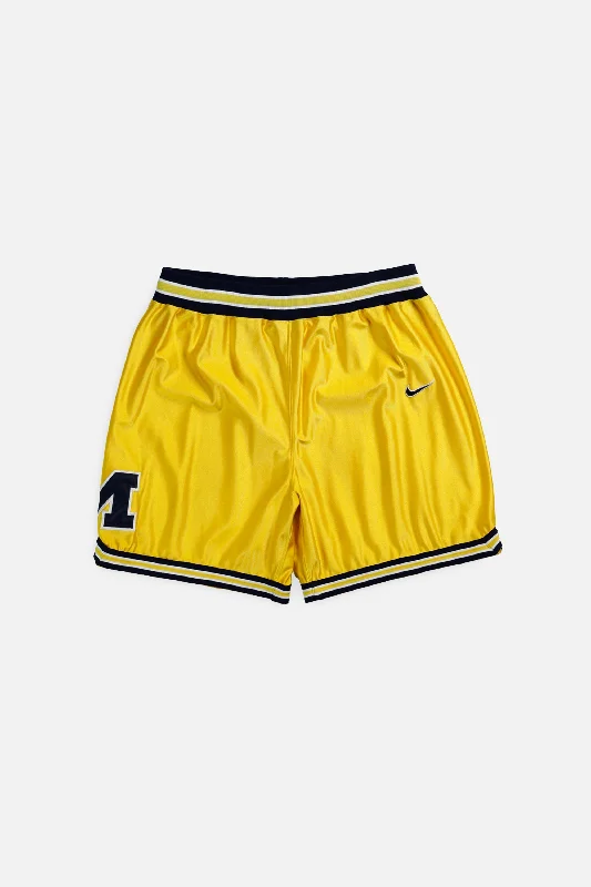 Basketball shorts for fast-paced play with lightweight material-Vintage Michigan Wolverines Nike Basketball Shorts - XXL