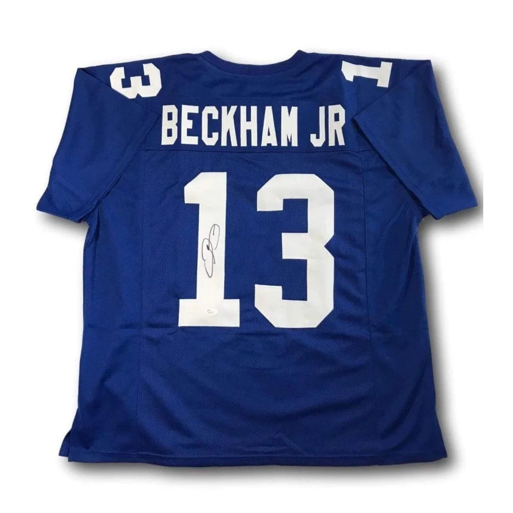 Rugby jerseys with team colors and logos for fan wear-Odell Beckham Jr Signed NY Giants Football Jersey COA JSA Autograph OBJ New York